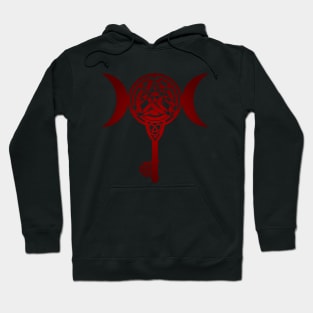 Triple moon Celtic key Hoodie